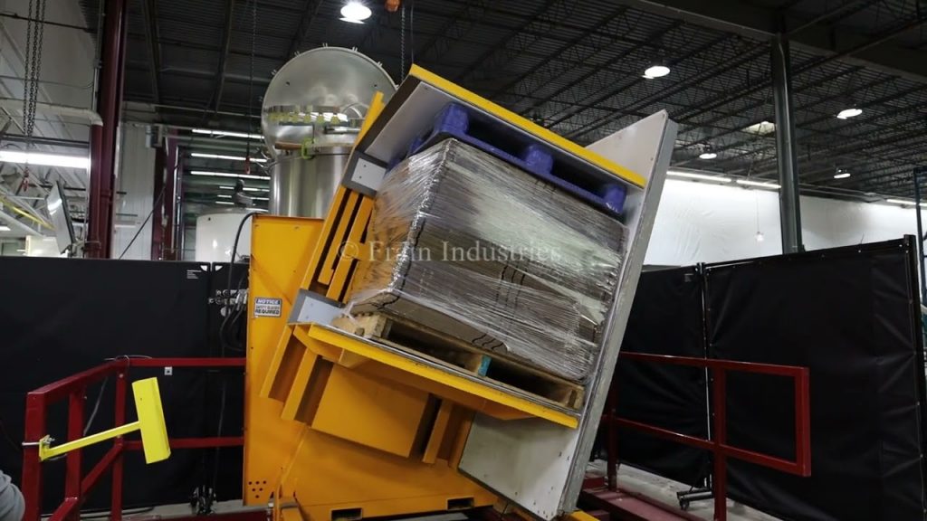 Demonstrating the Cutting-Edge Pallet Inversion Process with Cherrys Industrial Equipment