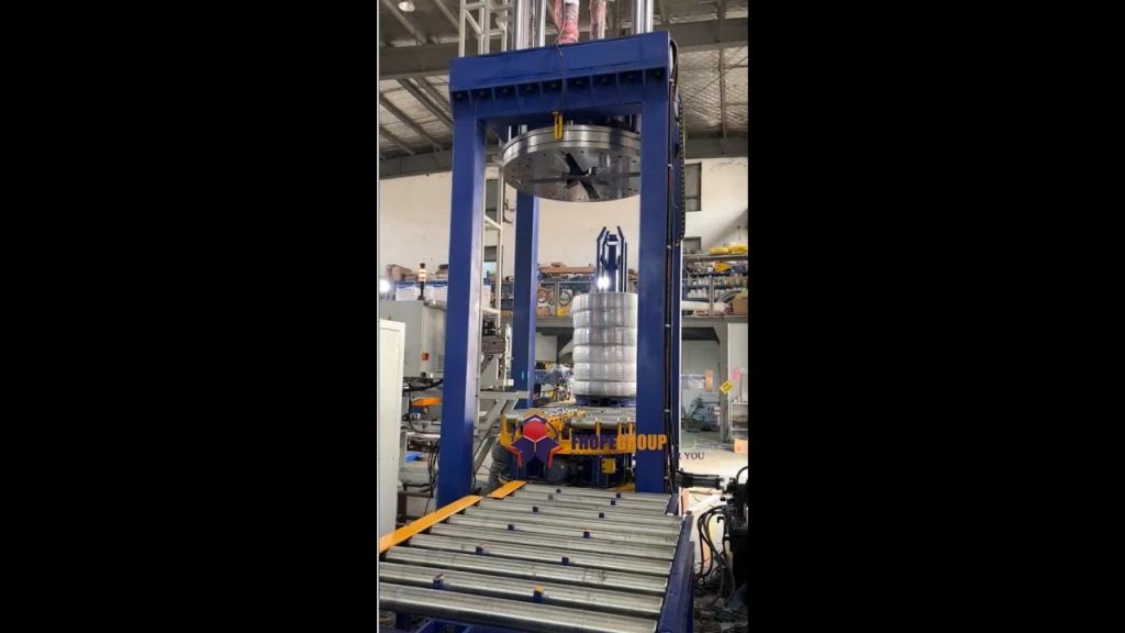 Refurbish an automated wire coil strapping device for steel materials.