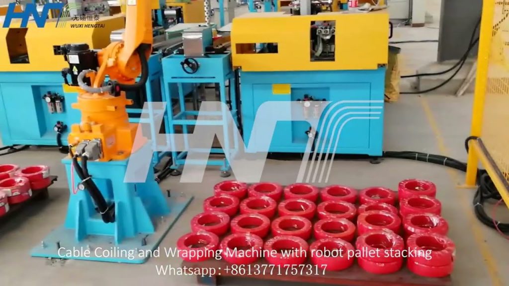 “Efficient Cable Management with Robotic Coil and Wrap Stacking”
