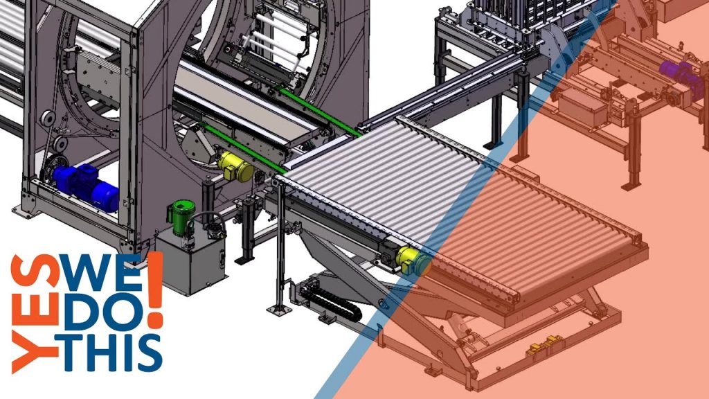 Efficiently Wrap and Load Pallets with the WRWA-200 Stretch Wrapper and Bunk Inserter