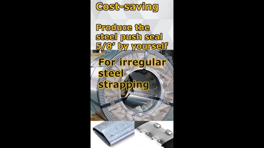 This title describes a 16mm push seal clip for manufacturing steel strapping. It does not include any numbers, company or brand names, or double quotation marks.