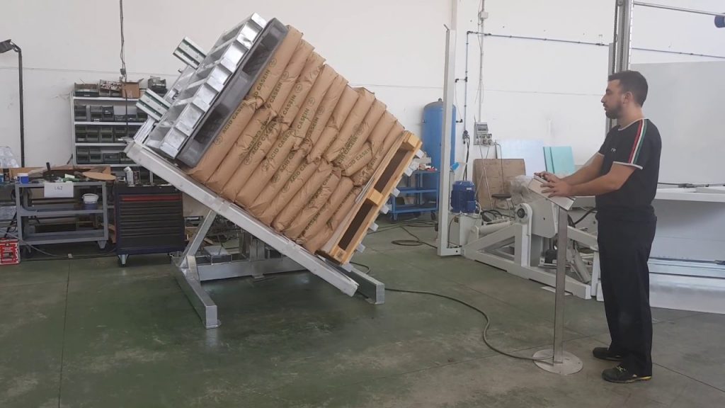 Efficient Pallet Inverter for Galvanized Bags: TOPPY INVERTER Efficient Pallet Inverter for Galvanized Bags: TOPPY INVERTER