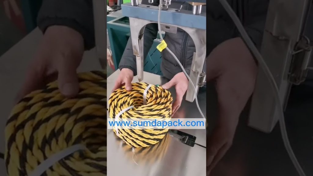 Coil Strapping Machine for Rope with Automated Functionality Coil Strapping Machine for Rope with Automated Functionality