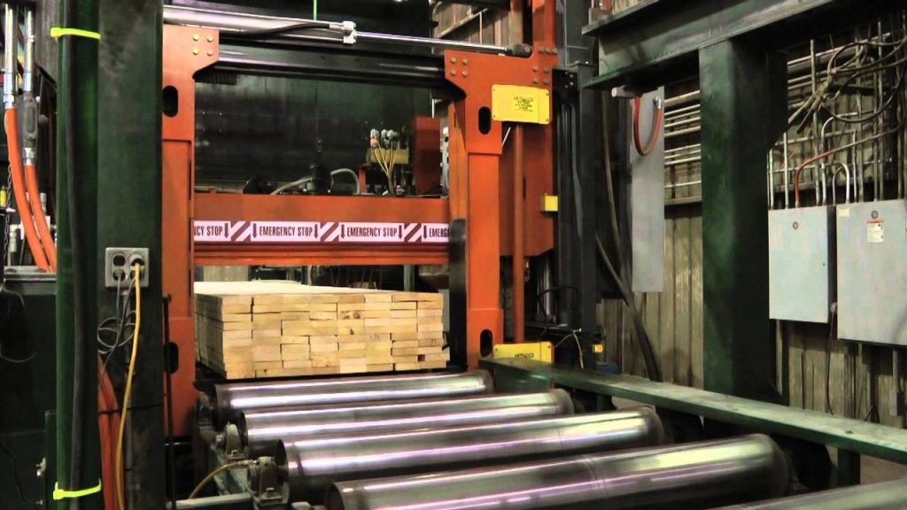 Compression Strapping Machine for Lumber with SLP-25 Features