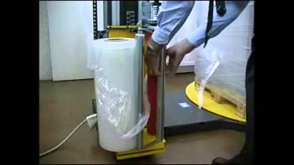 “Silent pallet wrapping with SIAT noise reduction system” “Silent pallet wrapping with SIAT noise reduction system”