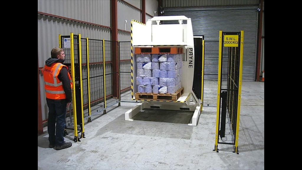 Efficient Lifting: Enhancing Safety with Solenoid Controls and Light Barriers for Loaded Pallet Inversion at 180 Degrees Efficient Lifting: Enhancing Safety with Solenoid Controls and Light Barriers for Loaded Pallet Inversion at 180 Degrees