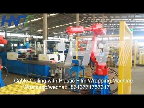 Efficient Cable Wrapping Solution with Automatic Coiling and Film Packaging Efficient Cable Wrapping Solution with Automatic Coiling and Film Packaging