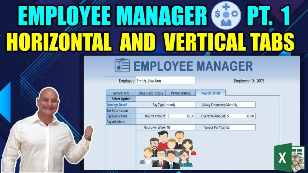 “Efficient Employee Management: Creating Horizontal and Vertical Tabs in Excel [Part 1]”
