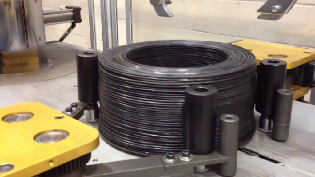 Machine for Winding and Strapping Steel Wire Automatically