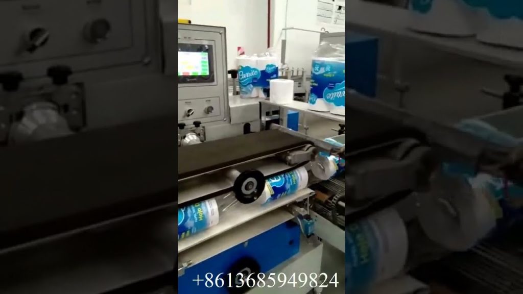 Automatic Toilet Paper Packaging Machine with Four Roll Capacity