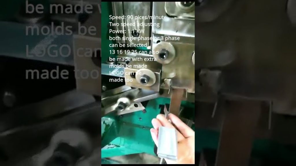 Producing 32 mm Clips for Automatic Steel Strapping Seals Producing 32 mm Clips for Automatic Steel Strapping Seals