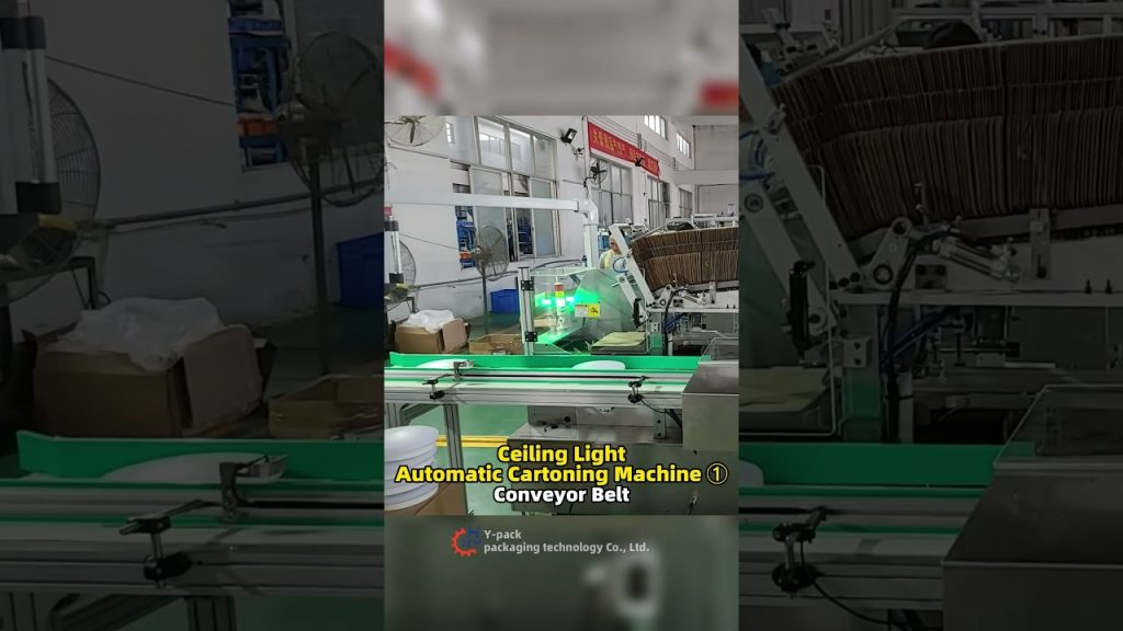 “Automated Packaging Solution for Ceiling Light Conveyance” “Automated Packaging Solution for Ceiling Light Conveyance”
