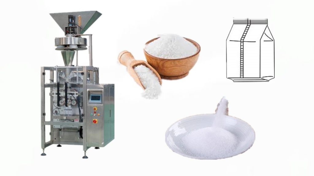“Efficient Pouch Packaging Machinery for Salt Granules: Automated Volumetric Cup”