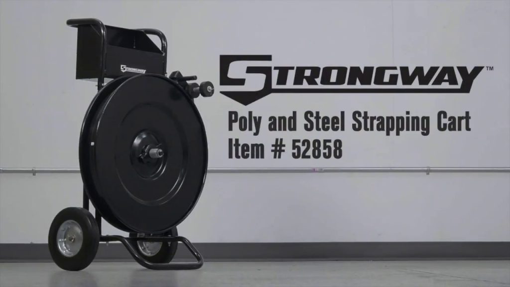 Poly and Steel Strapping Cart with Sturdy Construction Poly and Steel Strapping Cart with Sturdy Construction