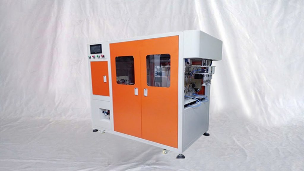 Refurbished Automatic Strapping Machine for Wire Coils with Labeling Functionality Refurbished Automatic Strapping Machine for Wire Coils with Labeling Functionality