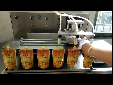Efficient Pouch Filling and Capping Machine for Hand-Spouted Juices at Affordable Prices Efficient Pouch Filling and Capping Machine for Hand-Spouted Juices at Affordable Prices