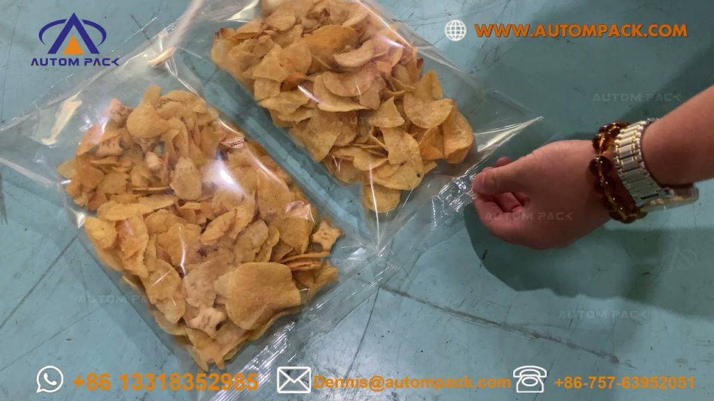 “Efficient Snack Packaging Solution with ATM 520W Automatic Weighing and Nitrogen Flushing Machine” “Efficient Snack Packaging Solution with ATM 520W Automatic Weighing and Nitrogen Flushing Machine”