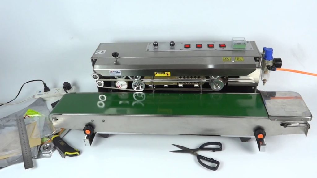 Automatic Nitrogen Film Sealing Machine for Continuous Inflation and Expanded Food Bands Automatic Nitrogen Film Sealing Machine for Continuous Inflation and Expanded Food Bands