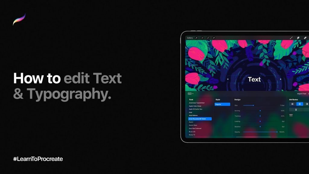 Achieving Professional-Looking Text & Typography Edits in Procreate