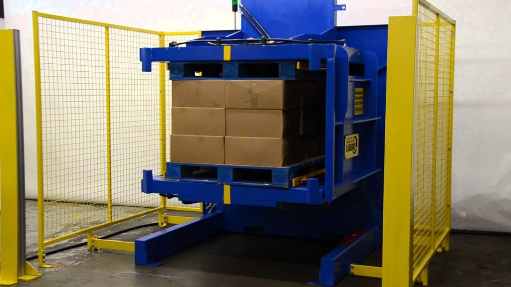 Efficient Wood Pallet Handler with Inverter and Grippers for Streamlined Operations Efficient Wood Pallet Handler with Inverter and Grippers for Streamlined Operations