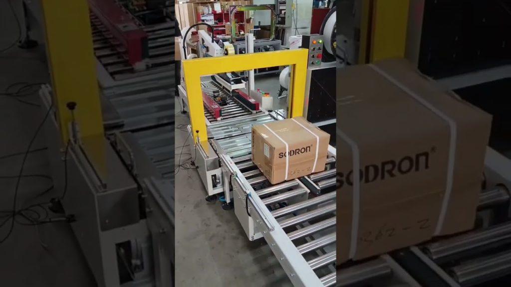Revise: A Strapping Line for Carton Cases with 4 Straps in a Box Revise: A Strapping Line for Carton Cases with 4 Straps in a Box