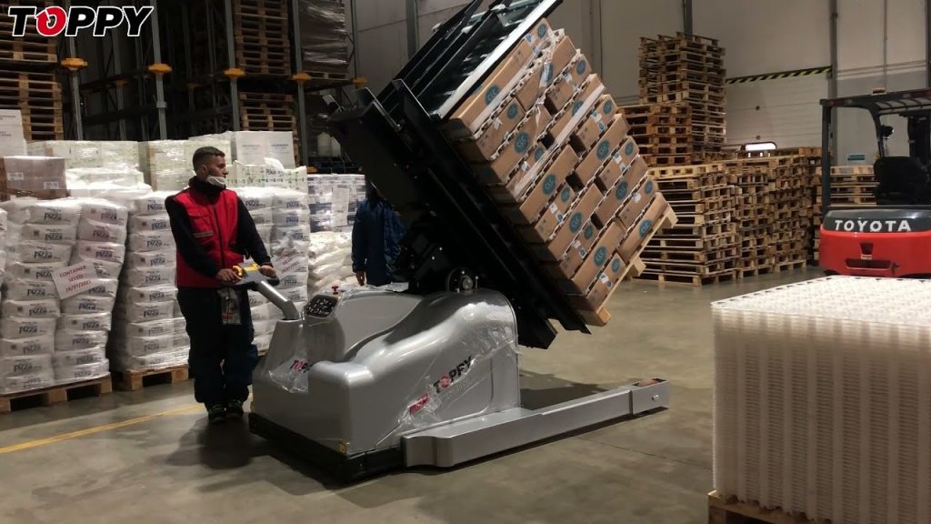 “Efficient Freezer Spacer Handling with the Advanced Mobile Pallet Inverter” “Efficient Freezer Spacer Handling with the Advanced Mobile Pallet Inverter”
