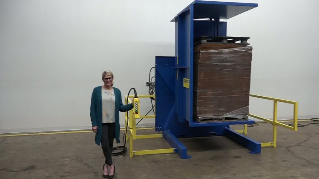 Unique Hydraulic Pallet Inverter Demo: Maximize Efficiency & Safety Unique Hydraulic Pallet Inverter Demo: Maximize Efficiency & Safety