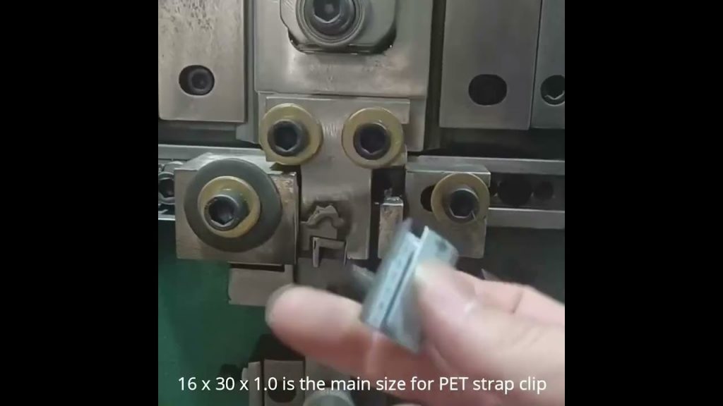 A machine for PET strapping clip is sent across. A machine for PET strapping clip is sent across.