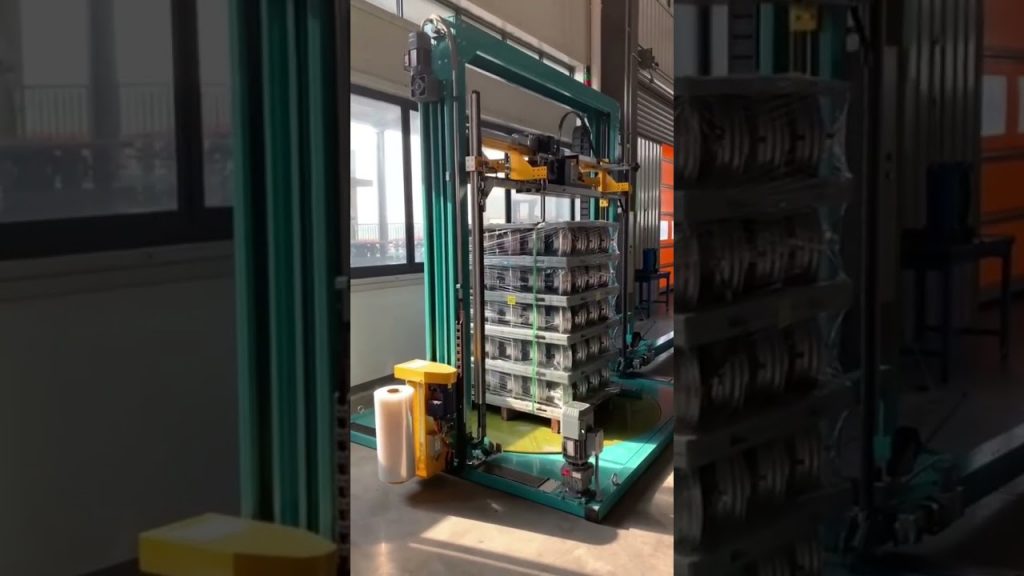 Strapping and Wrapping Machine for PET Pallets