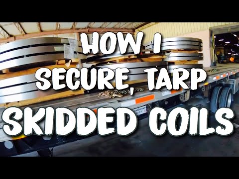 Securing and Tarping Skidded Cargo on a Flatbed Securing and Tarping Skidded Cargo on a Flatbed