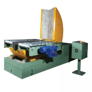 Upender and tilter with conveyor